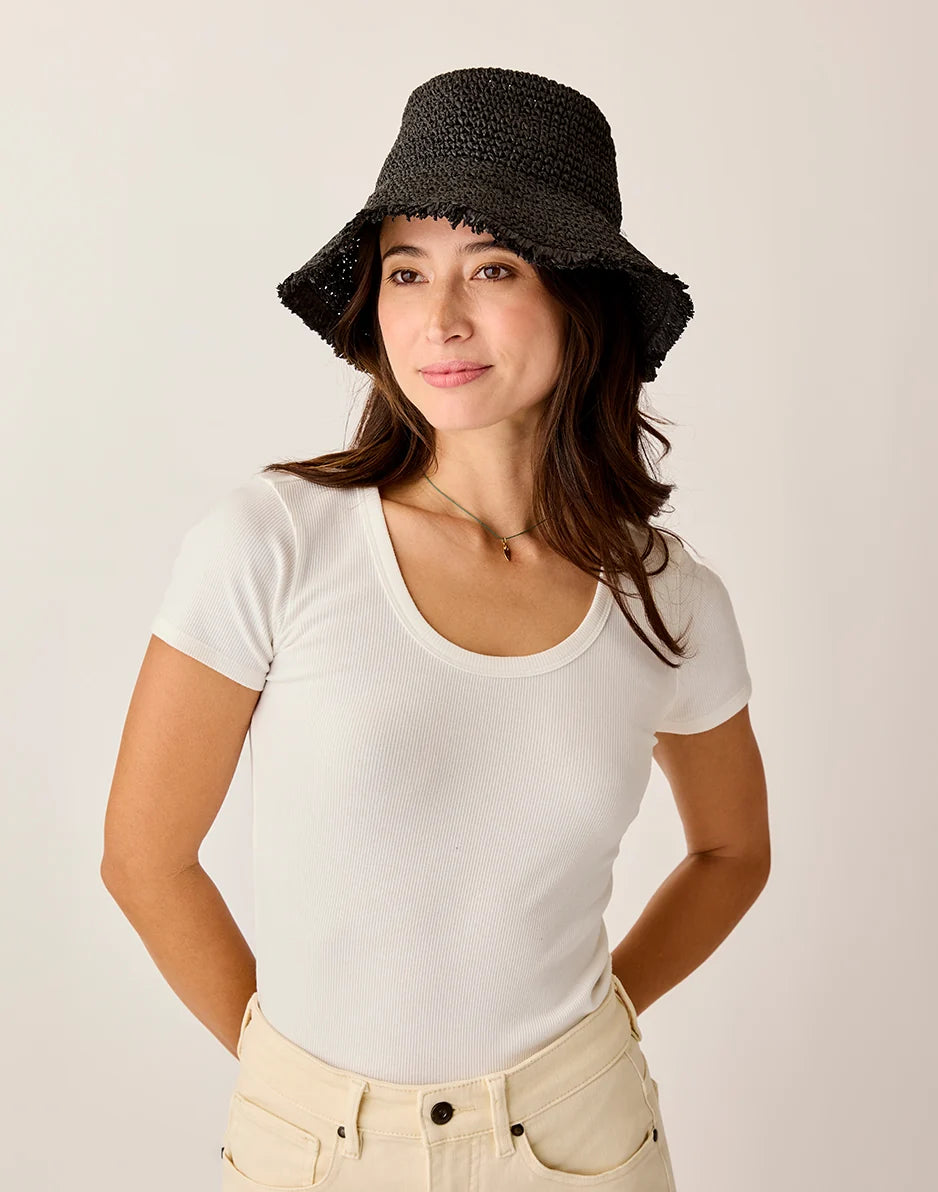 Dawn Packable Hat: Black