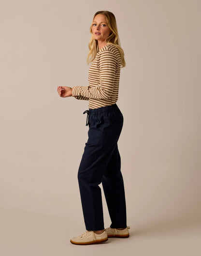 Ever Henley: Walnut Stripe