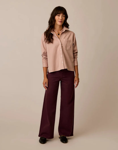 Audrey Wide Leg: Dark Plum