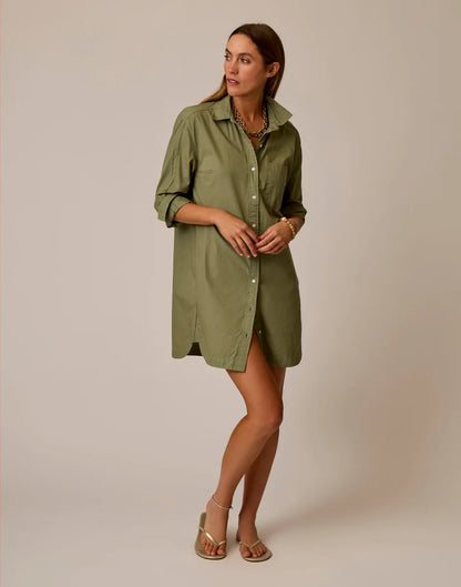 Jules Poplin Dress: Fatigue