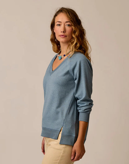 Alena Supersoft Top: Blue Mirage Heather