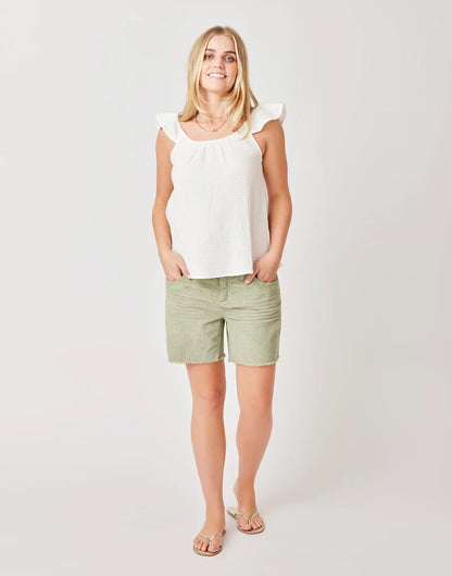 Corrine Top: Cloud - FINAL SALE