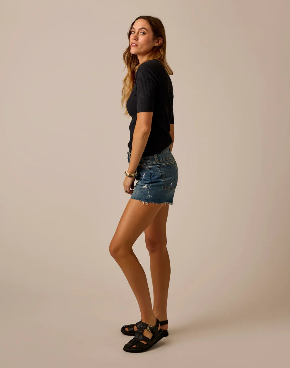 Asher Rib Top: Black