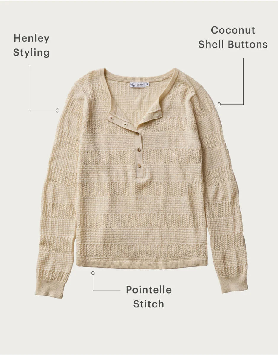 Amara Pointelle Sweater: Nirvana - FINAL SALE