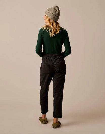 Lea Tissue Crewneck: Dark Pine