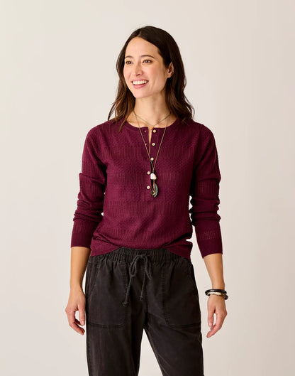 Amara Pointelle Sweater: Nirvana - FINAL SALE