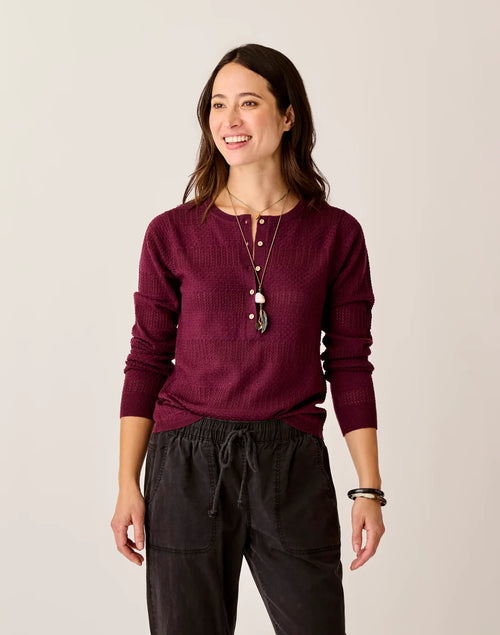 Amara Pointelle Sweater: Nirvana - FINAL SALE