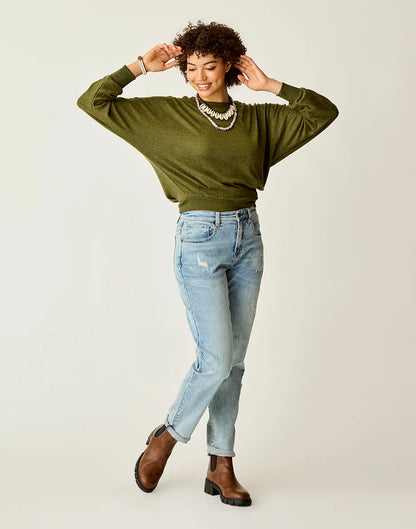Anneke Supersoft Dolman: Fir Heather - FINAL SALE