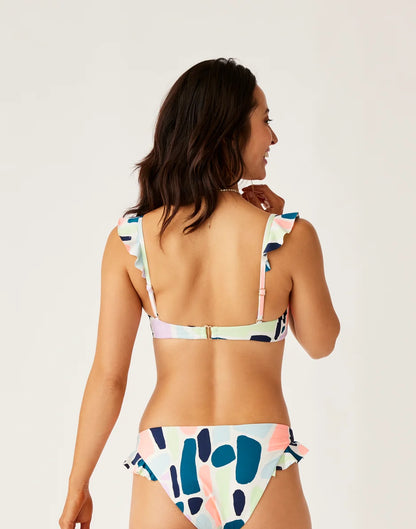 Bev Ruffle Top: Pebble - FINAL SALE