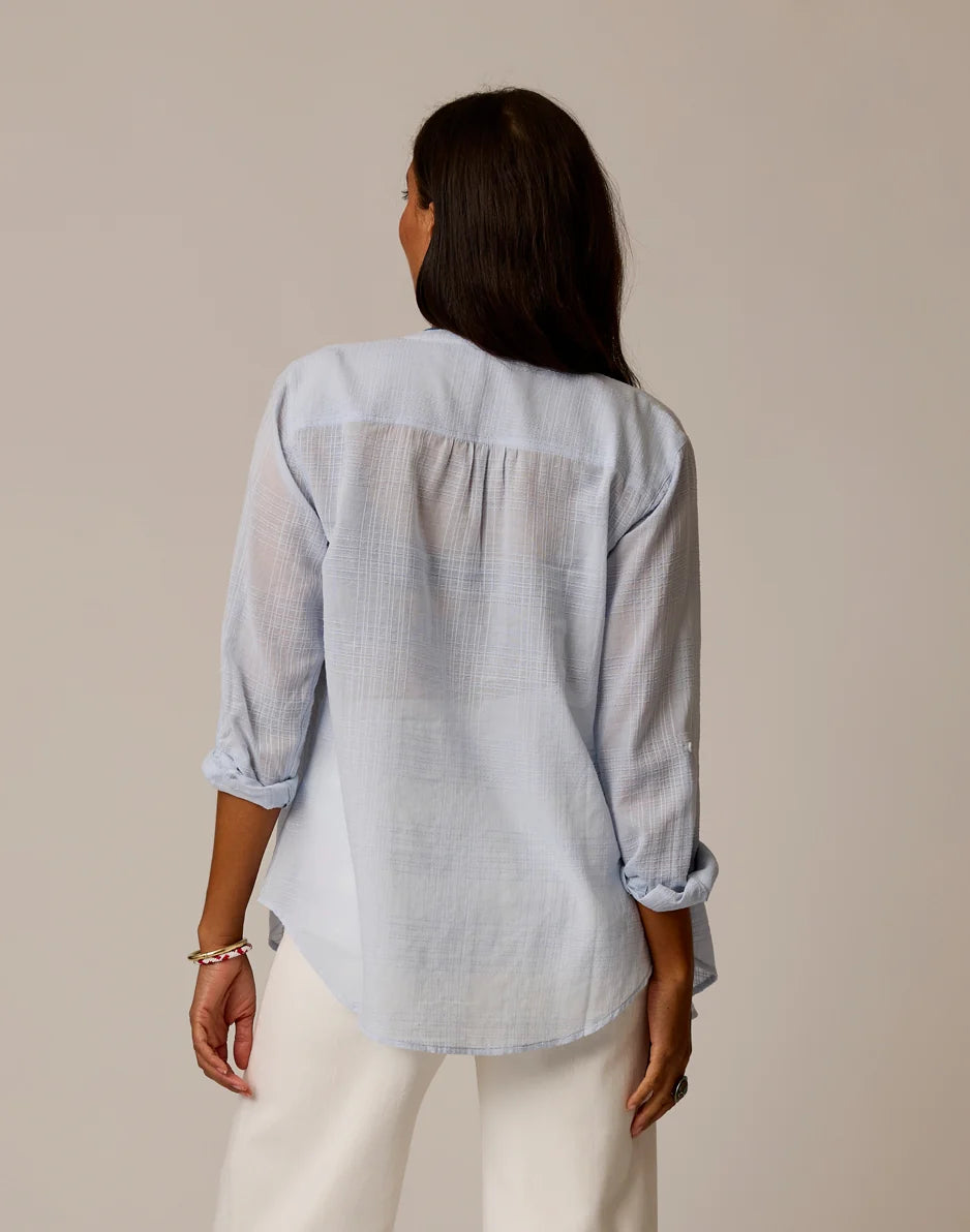 Dylan Textured Tunic: Arctic