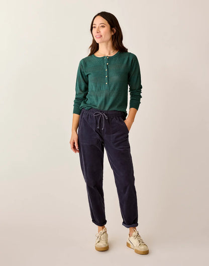 Amara Pointelle Sweater: Bistro