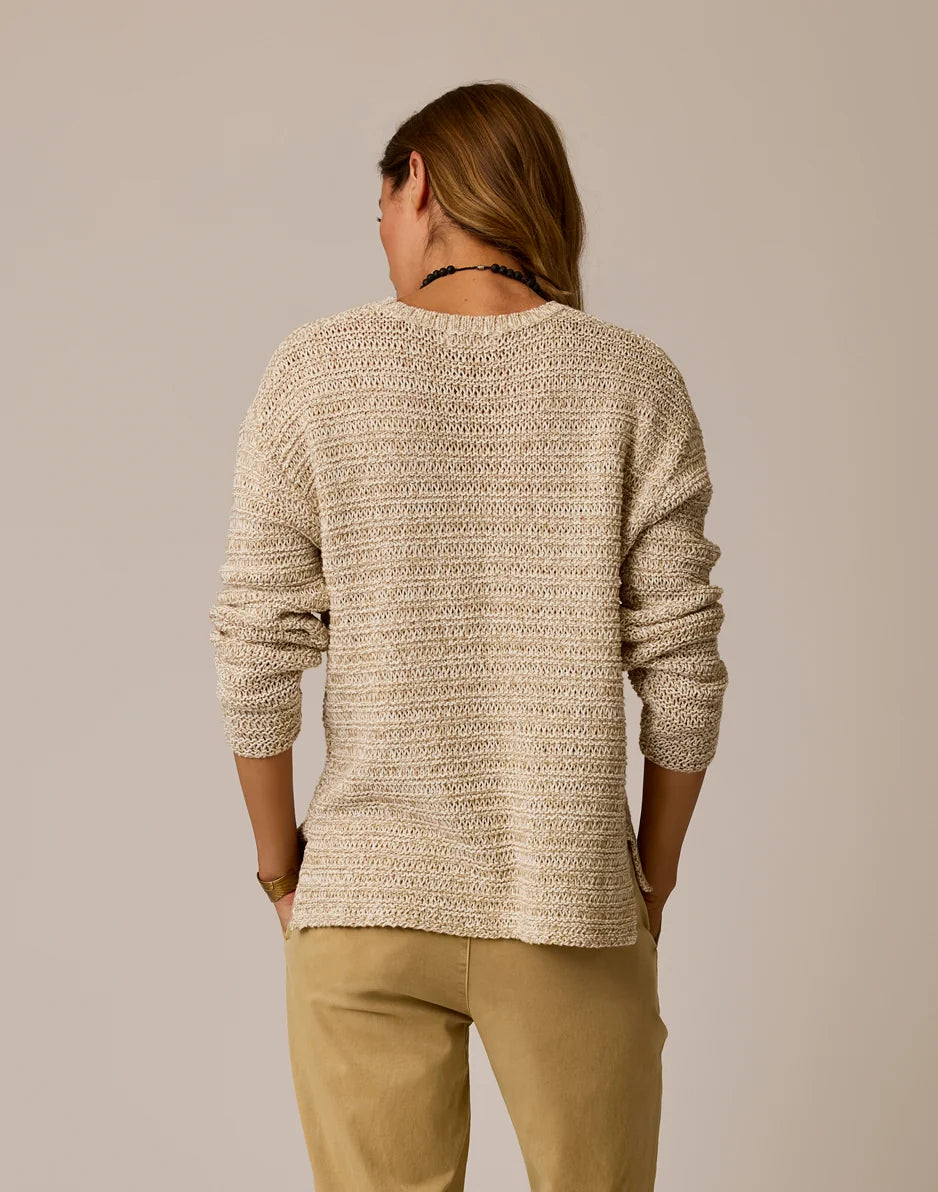 Clarissa Marled Sweater: Sand
