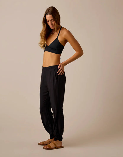 Avery Beach Pant: Black