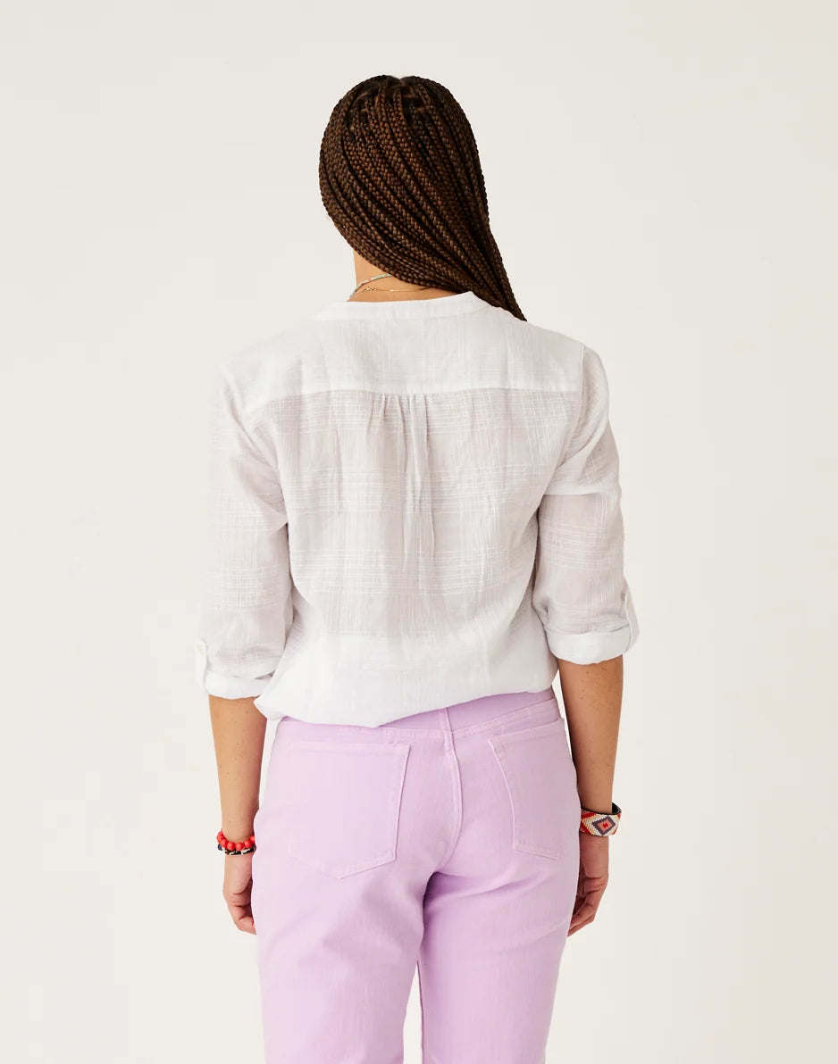 Dylan Textured Tunic: Cloud