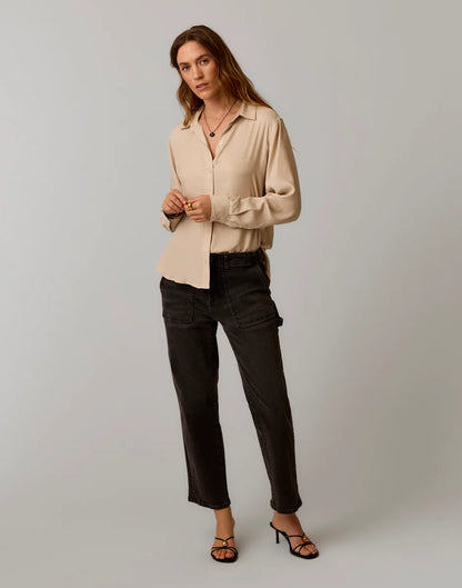 Angela Kindsilk Top: Cement