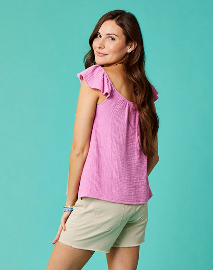 Corrine Top: Light Fuchsia - FINAL SALE