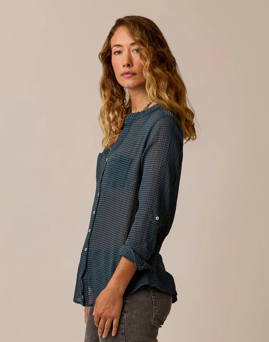 Dylan Gauze Tunic: Orion Stripe