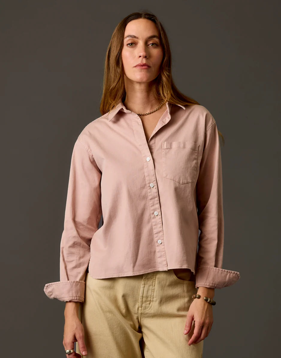 Claire Twill Shirt: Washed Adobe