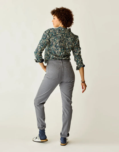 Carson Hi Rise RR Stripe: Pewter Overdye - FINAL SALE