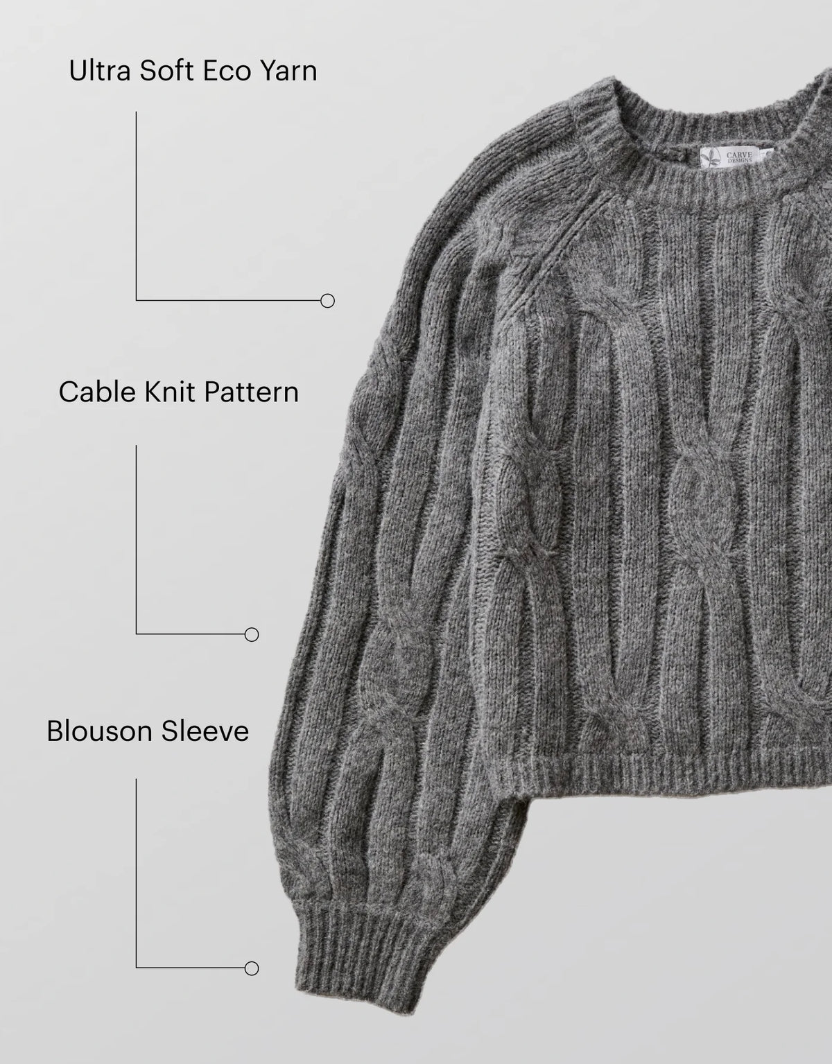 Eloise Wool Sweater: Mid Grey