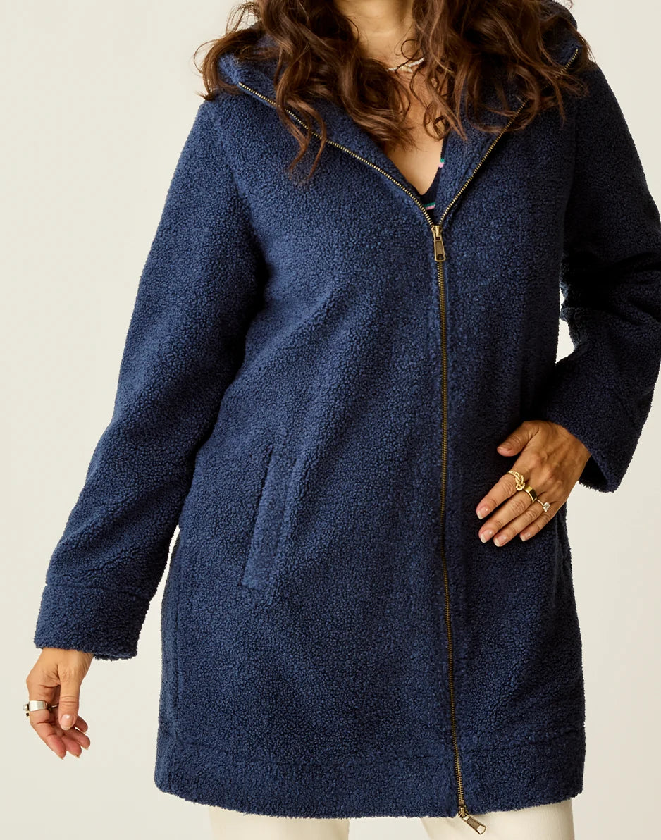 Indy Boucle Jacket: Navy