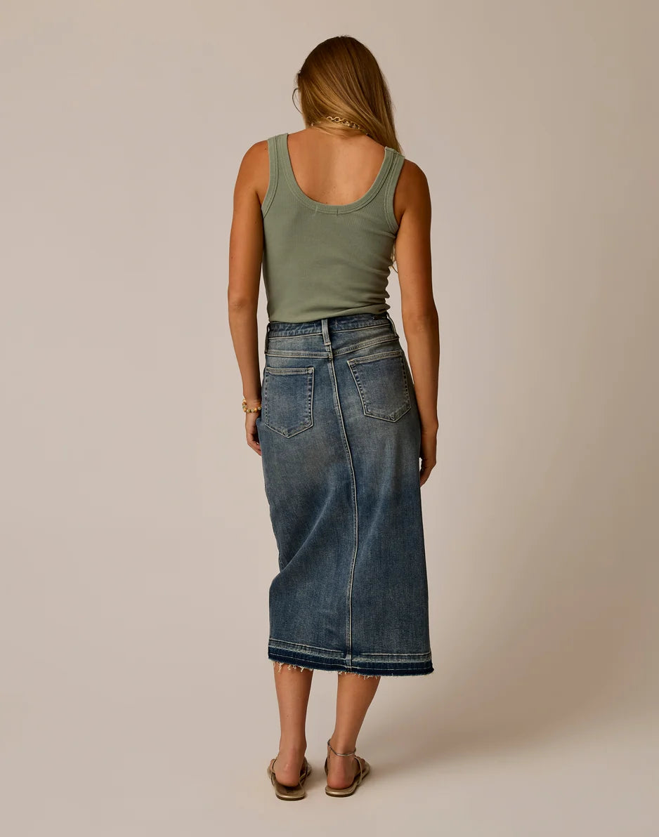Atlas Denim Skirt: Favorite Fade