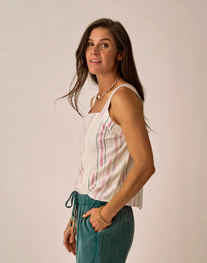 Liv Stitched Top: Lt. Violet Texture