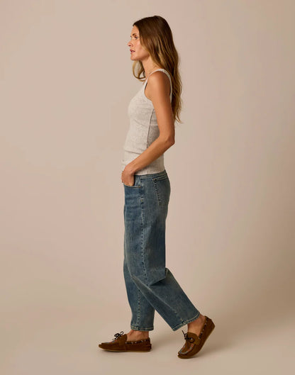 Dana Barrel Pant: Blue Ridge