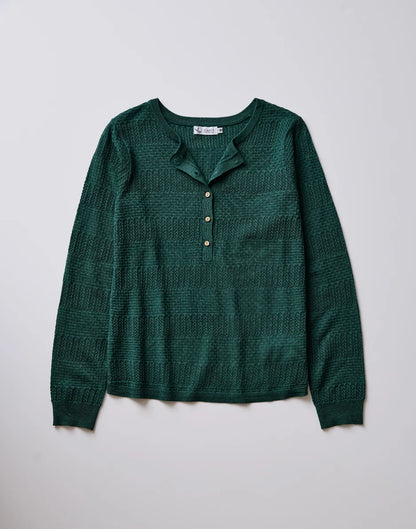Amara Pointelle Sweater: Bistro