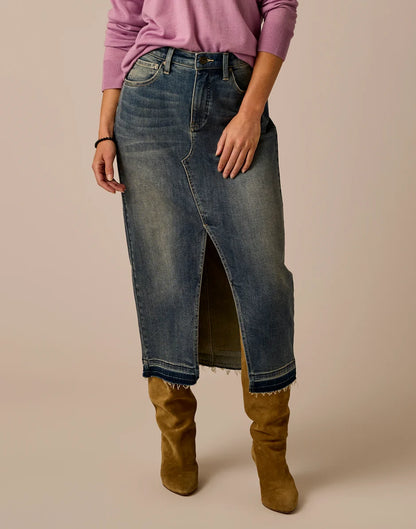 Atlas Denim Skirt: Favorite Fade