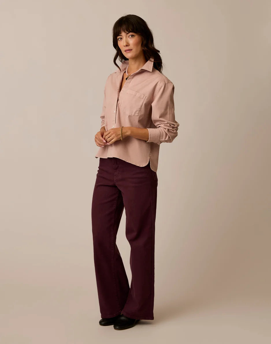 Claire Twill Shirt: Washed Adobe