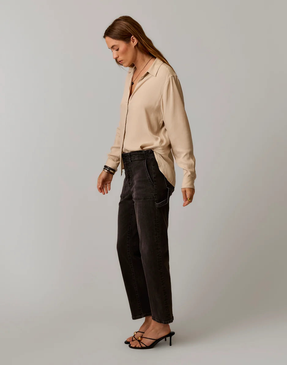 Angela Kindsilk Top: Cement