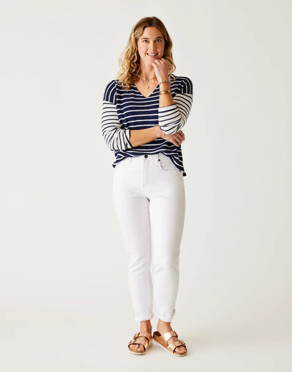 Carson Hi Rise Jean: White