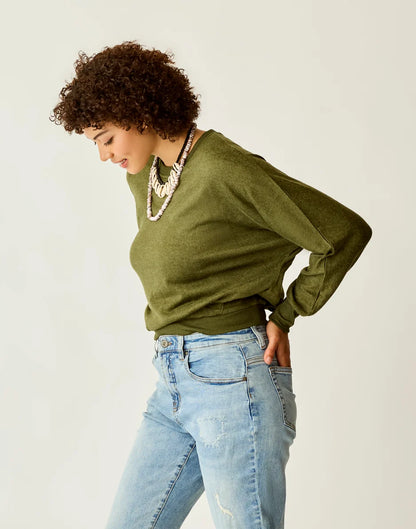 Anneke Supersoft Dolman: Fir Heather - FINAL SALE
