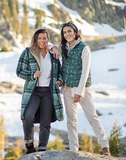 Baker Reversible Vest: Cilantro/Birch