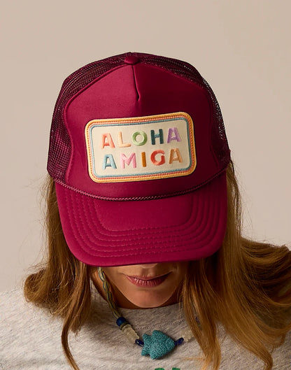Aloha Amiga Trucker: Maroon