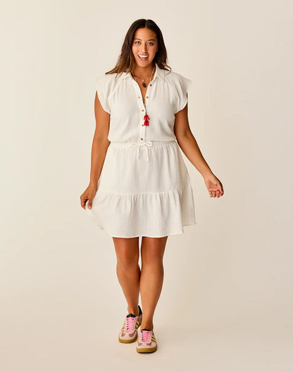 Alex Gauze Dress: Cloud