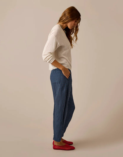 Freya Linen Pant: Tossed Batik