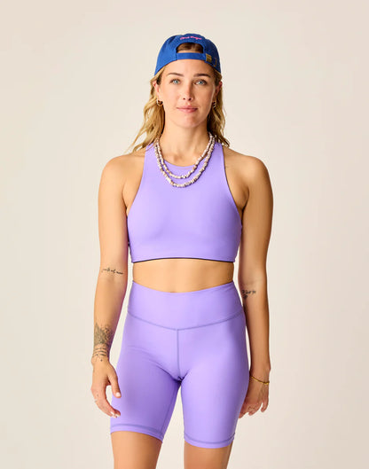 Lucie 8" Compression Short: Aster - FINAL SALE