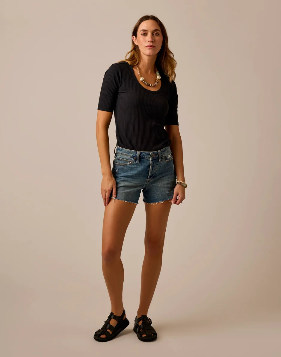 Asher Rib Top: Black