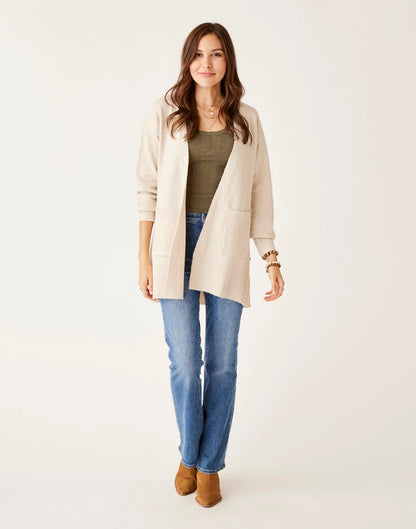 Aster Fuzzy Topper: Oatmeal Heather - FINAL SALE