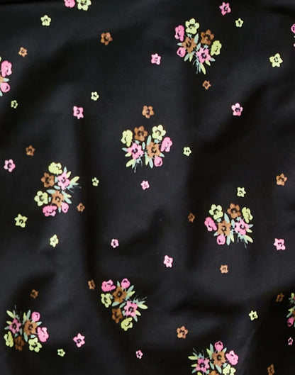 Mae Bottom: Black Floret - FINAL SALE