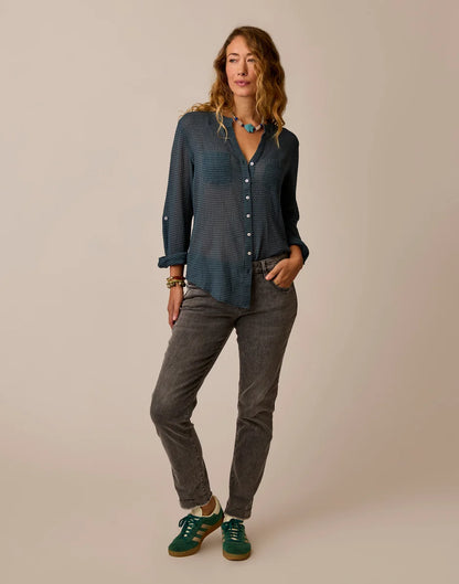 Dylan Gauze Tunic: Orion Stripe
