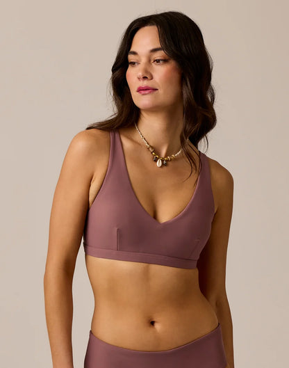 Breakers Compression Top: Rose Taupe