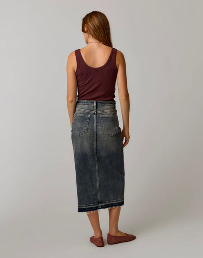Atlas Denim Skirt: Favorite Fade