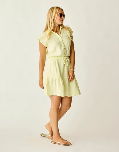 Alex Gauze Dress: Light Limeade - FINAL SALE