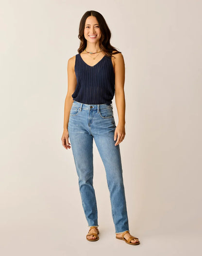 Carson Hi Rise Jean: Blue Tide