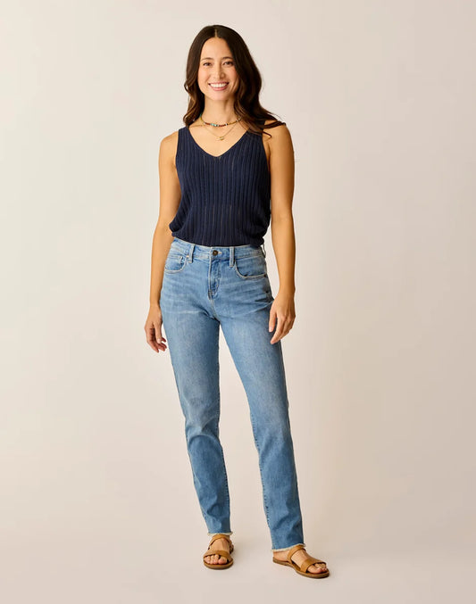 Carson Hi Rise Jean: Blue Tide