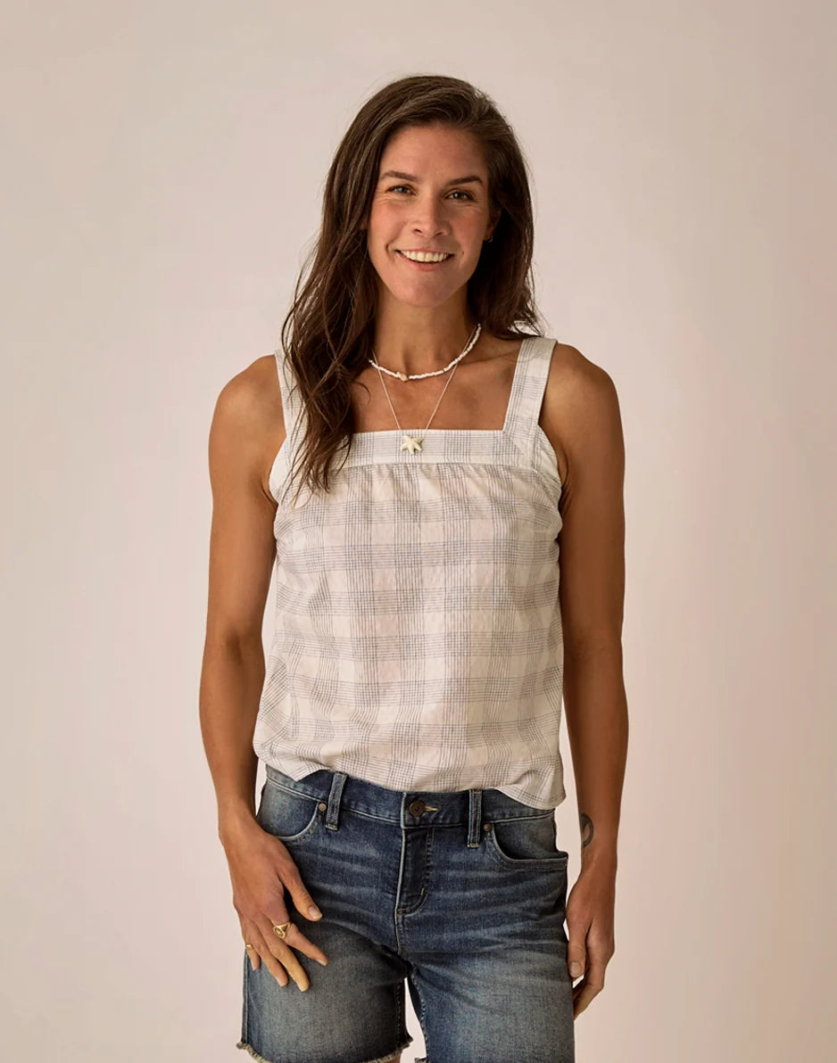 Liv Textured Top: Crosscheck