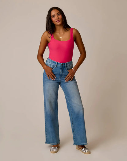 Audrey Wide Leg: Blue Tide